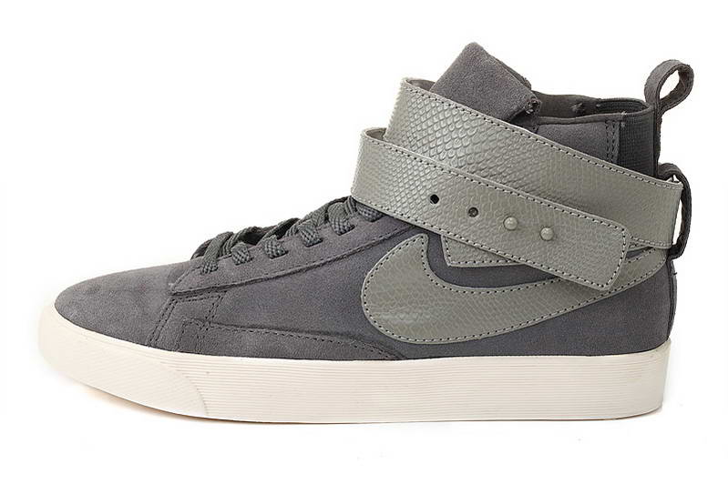 Nike Blazer Autocollant Femmes Chaussures Grises